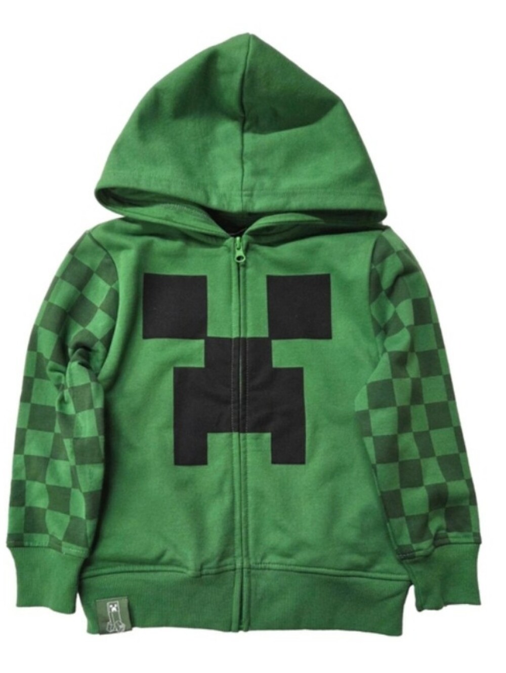 Minecraft Kids' Hoodie Jacket with Creeper Graphic Sizes 8 & 10/12